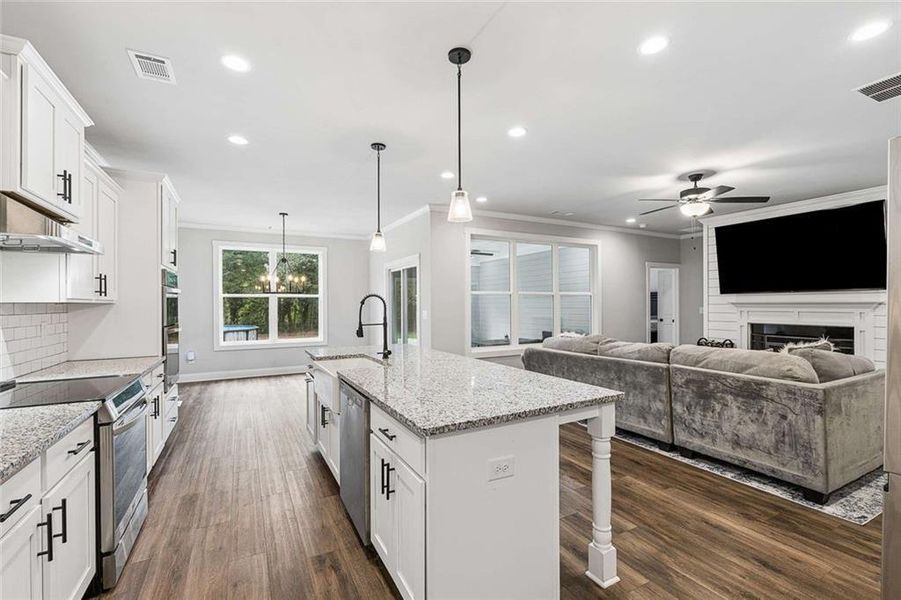 Furnished interior view inside a new home in , Covington (Image 7).