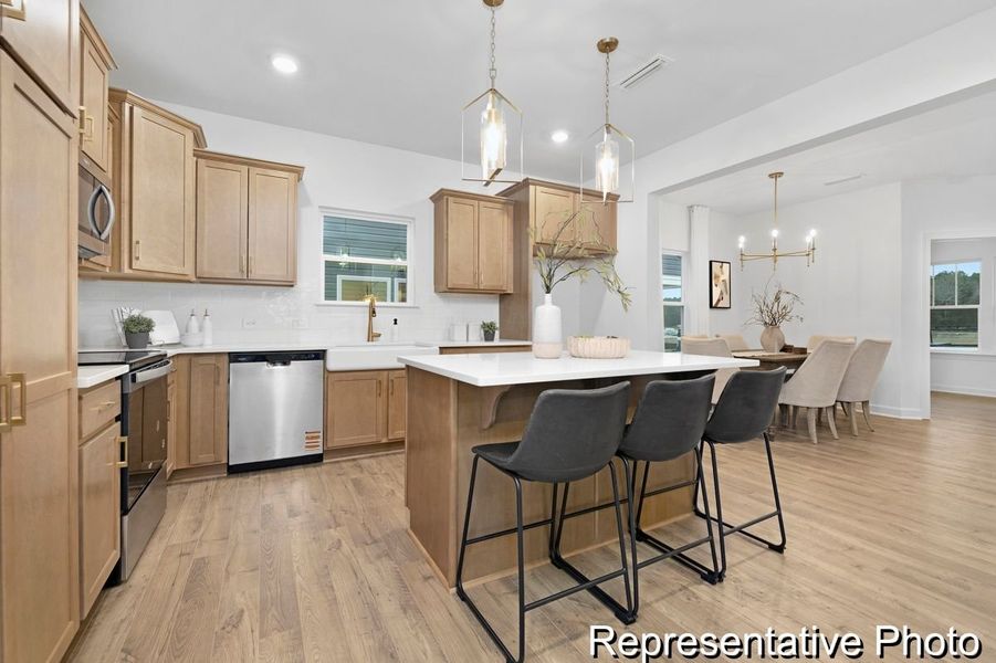 Furnished interior view inside a new home in Whispering Hills, Locust (Image 3).