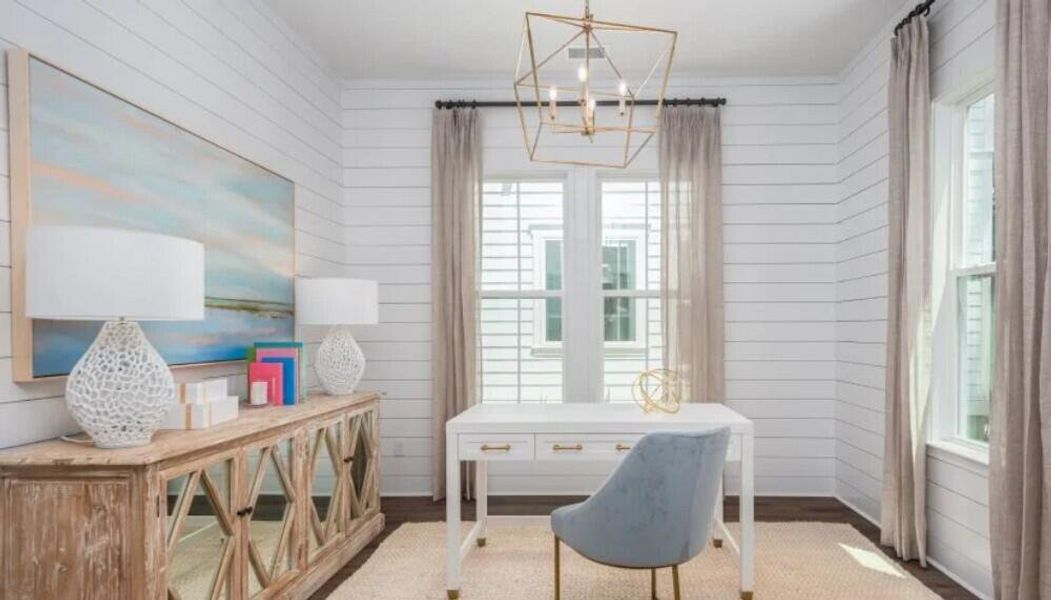 Furnished interior view inside a new home in Sweetgrass at Summers Corner, Summerville (Image 7).