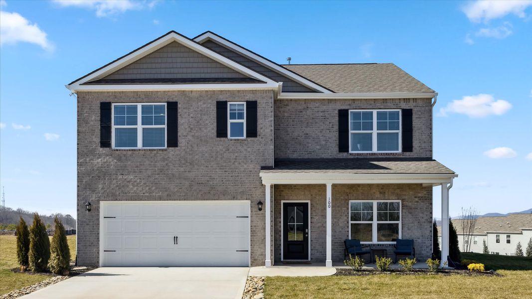 Representative exterior photo of a completed home built from the Hayden by D.R. Horton in Best Farms, Maryville, TN (Image 1).