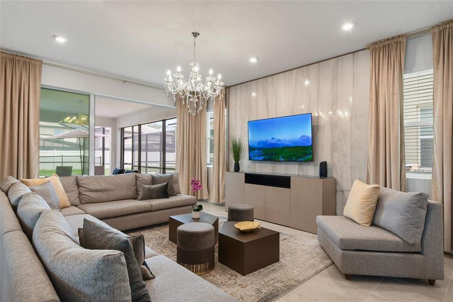 Furnished interior view inside a new home in , Kissimmee (Image 24).