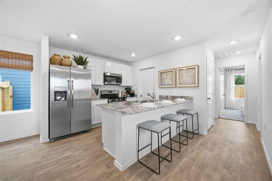 Furnished interior view inside a new home in Pineapple Square, Houston (Image 8). Furnished interior view inside a new home in Pineapple Square, Houston (Image 8).