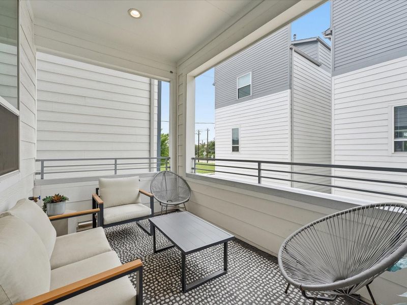 Exterior details and patio area of a home in Hardy Skyline, Houston (Image 3). Exterior details and patio area of a home in Hardy Skyline, Houston (Image 3).