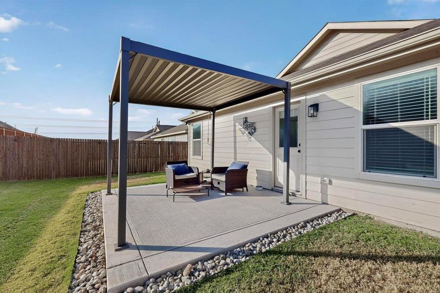 View of patio / terrace with a grill View of patio / terrace with a grill