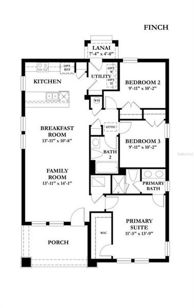 2D floor plan layout of this home in , St. Petersburg, FL (Image 3).