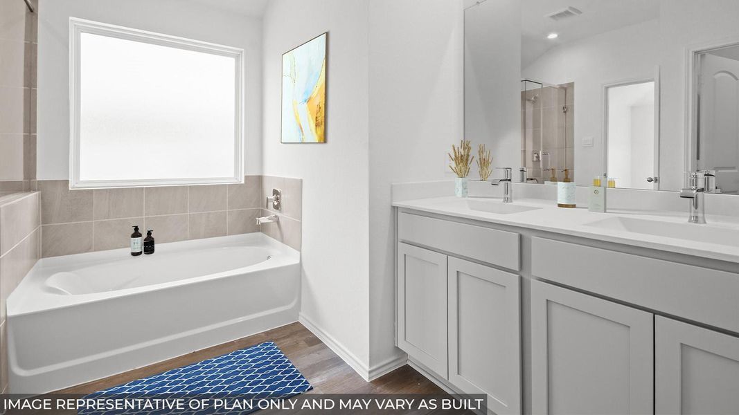 Furnished interior view inside a new home in Newport Pointe, Crosby (Image 8).