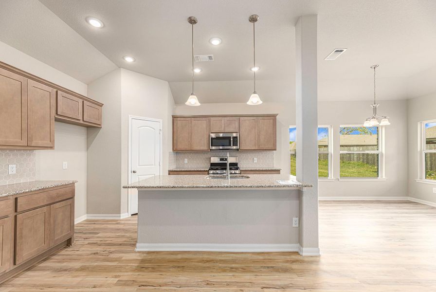 Furnished interior view inside a new home in , Bay City (Image 6). Furnished interior view inside a new home in , Bay City (Image 6).
