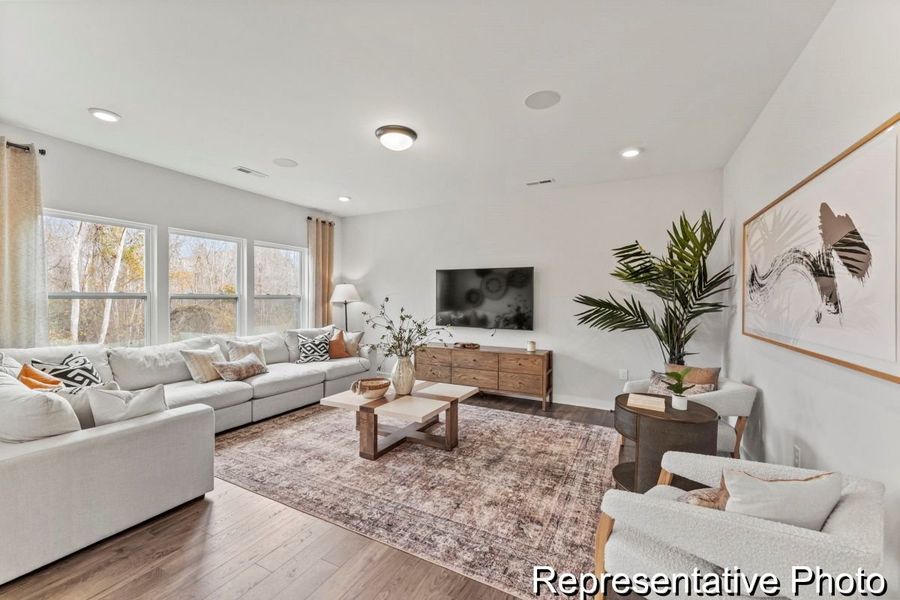 Furnished interior view inside a new home in Lake Royale, Louisburg (Image 11).
