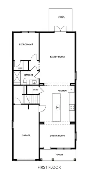 2D floor plan layout for the Isla by Brock Built in Nautilus Pointe, Inlet Beach, FL (Image 3).
