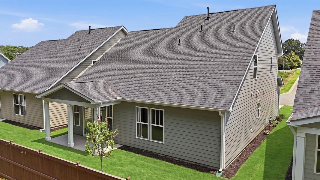 Exceptional outdoor living begins with a covered back porch in this thoughtfully designed home Exceptional outdoor living begins with a covered back porch in this thoughtfully designed home