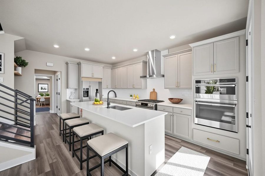 Furnished interior view inside a new home in Pony Park, Colorado Springs (Image 10). Furnished interior view inside a new home in Pony Park, Colorado Springs (Image 10).