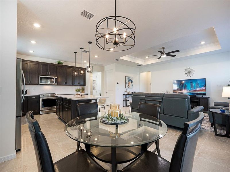 Furnished interior view inside a new home in Del Webb Stone Creek, Ocala (Image 17).