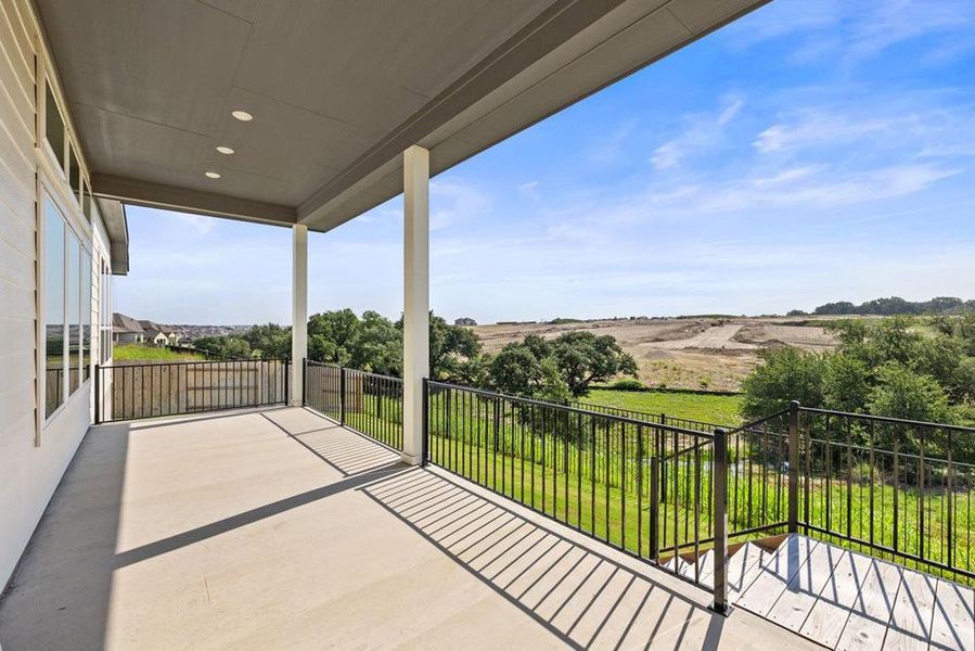 Exterior details and patio area of a home in Lariat, Liberty Hill (Image 23).