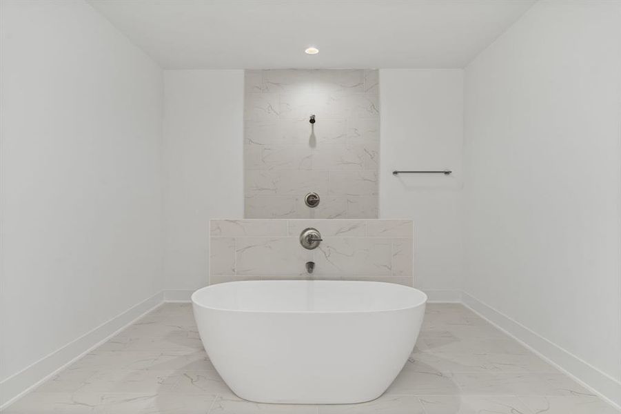 Spa like primary bath - stunning design!