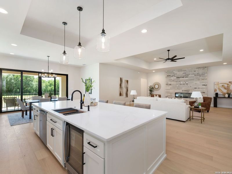 Furnished interior view inside a new home in , San Antonio (Image 39).