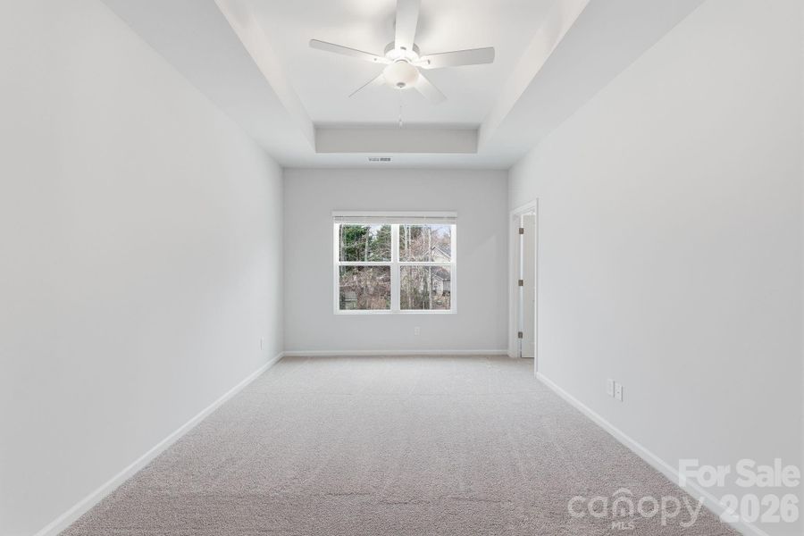 Primary Bedroom with 10' Tray Ceiling
