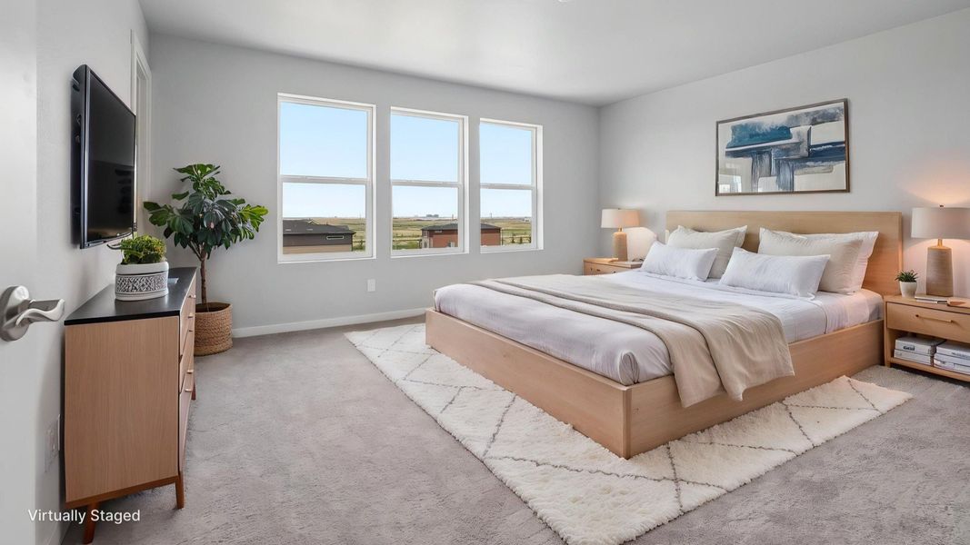 Furnished interior view inside a new home in Windler Townhomes, Aurora (Image 30).