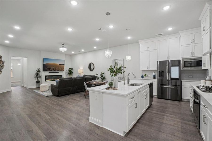 Furnished interior view inside a new home in , Plano (Image 10). Furnished interior view inside a new home in , Plano (Image 10).
