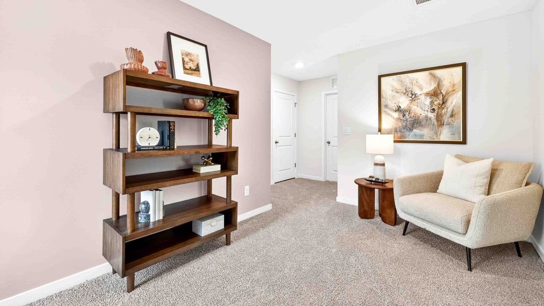 Furnished interior view inside a new home in The Falls at Newton, Newton (Image 27).