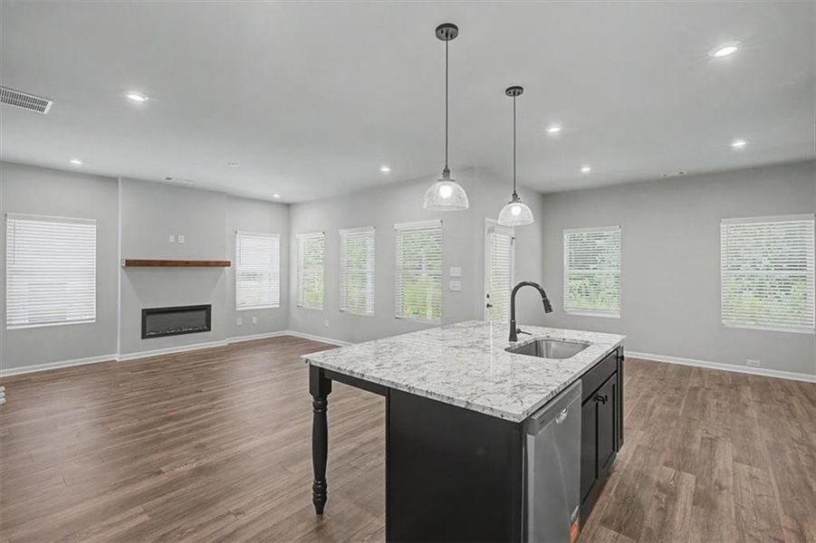 Furnished interior view inside a new home in Sawmill Creek, Austell (Image 12).