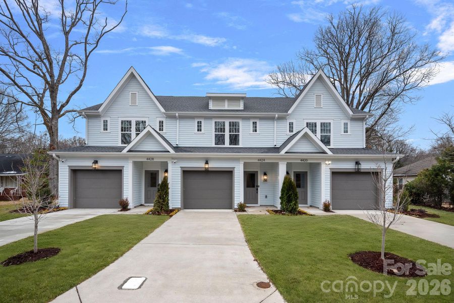 Front exterior of a new home in , Charlotte, NC, highlighting curb appeal (Image 2). Front exterior of a new home in , Charlotte, NC, highlighting curb appeal (Image 2).