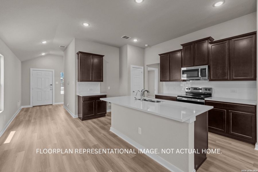 Furnished interior view inside a new home in Meadows at Clear Springs, New Braunfels (Image 6).