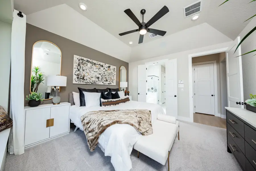 Representative furnished interior of a home built from the Cambridge by Beazer Homes in Arabella on the Prairie, Richmond (Image 11).
