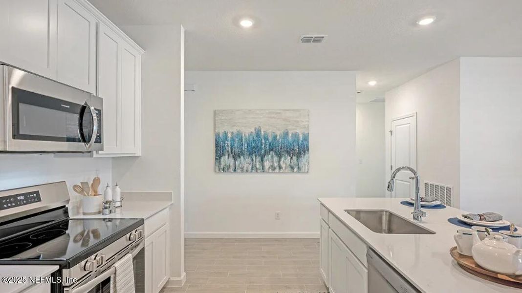 Furnished interior view inside a new home in Seaton Creek: Seaton Creek 50s, Jacksonville (Image 7). Furnished interior view inside a new home in Seaton Creek: Seaton Creek 50s, Jacksonville (Image 7).