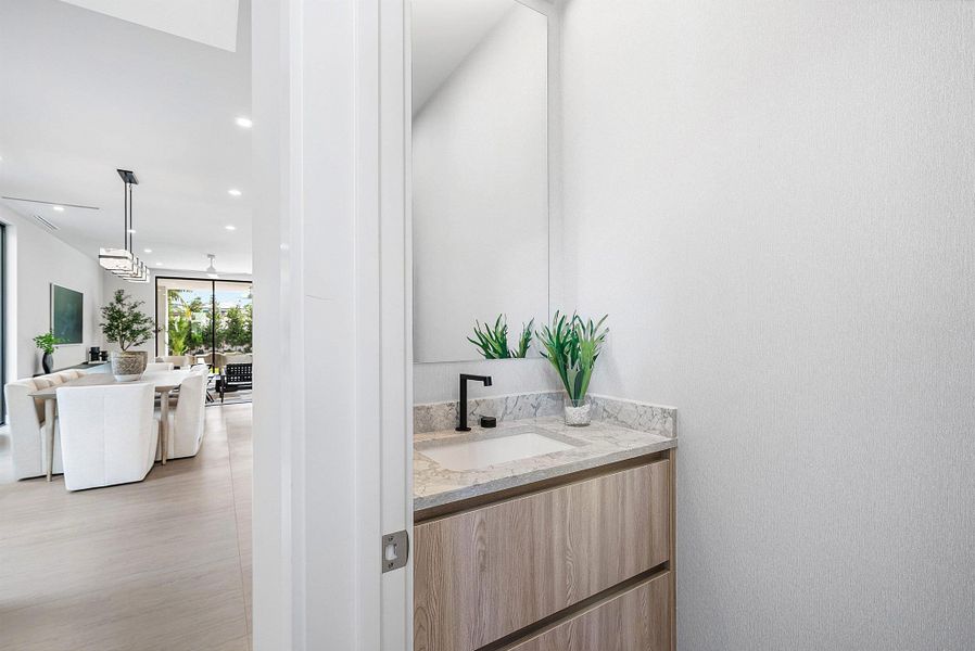 Furnished interior view inside a new home in , Delray Beach (Image 26).