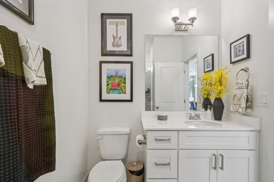 Furnished interior view inside a new home in Koenig Townhomes, Austin (Image 10).