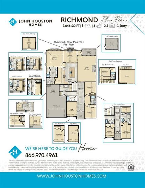 2D floor plan layout of this home in Ridgepoint - Phase 1, Midlothian, TX (Image 5).