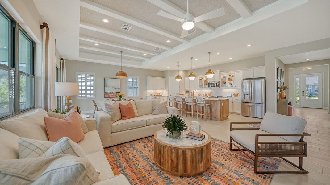 Representative furnished interior of a home built from the Harvest 3 by Neal Communities in Canoe Creek, Parrish (Image 23).