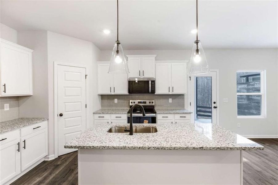 Furnished interior view inside a new home in , Conyers (Image 6). Furnished interior view inside a new home in , Conyers (Image 6).