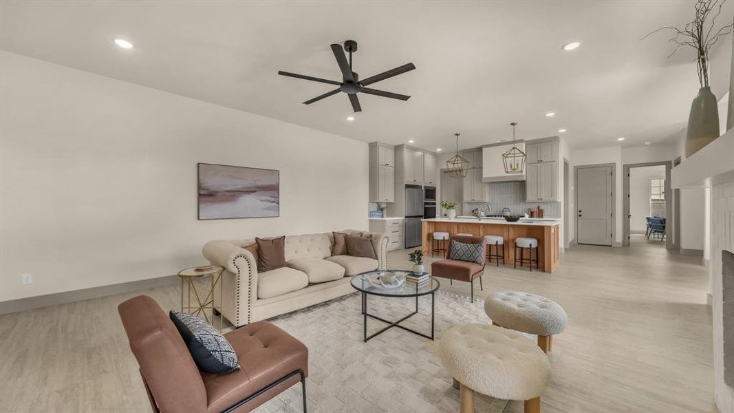 Furnished interior view inside a new home in , Aledo (Image 18).