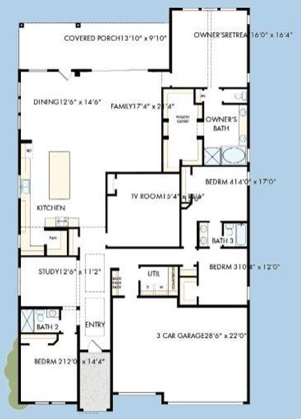 The success of a floor plan is the way you can move through it…You’ll be amazed at how well this home lives…We call it traffic patterns.