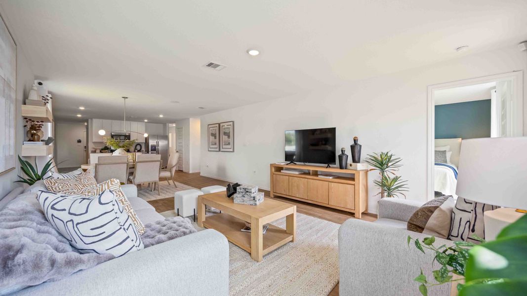 Furnished interior view inside a new home in Garver Heights, Houston (Image 3).