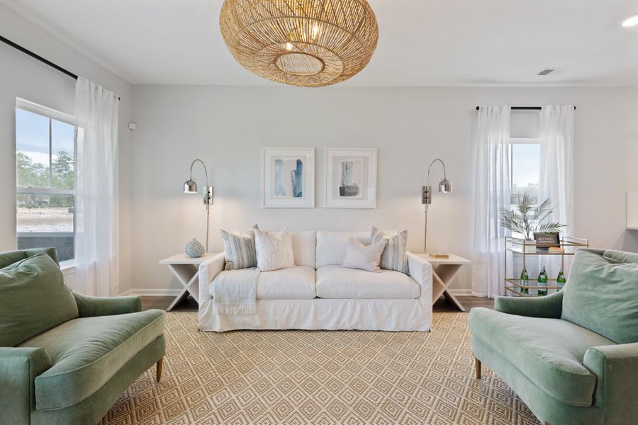 Furnished interior view inside a new home in , Summerville (Image 18). Furnished interior view inside a new home in , Summerville (Image 18).