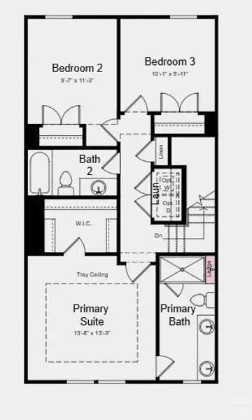 Additional Highlights Include: Ledge at primary shower, trash roll out, pendant light pkg, and quick tread with painted risers at 1st to 2nd floor