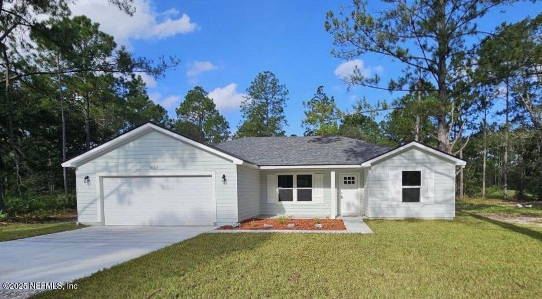 Front exterior of a new home in , Hastings, FL, highlighting curb appeal (Image 16). Front exterior of a new home in , Hastings, FL, highlighting curb appeal (Image 16).