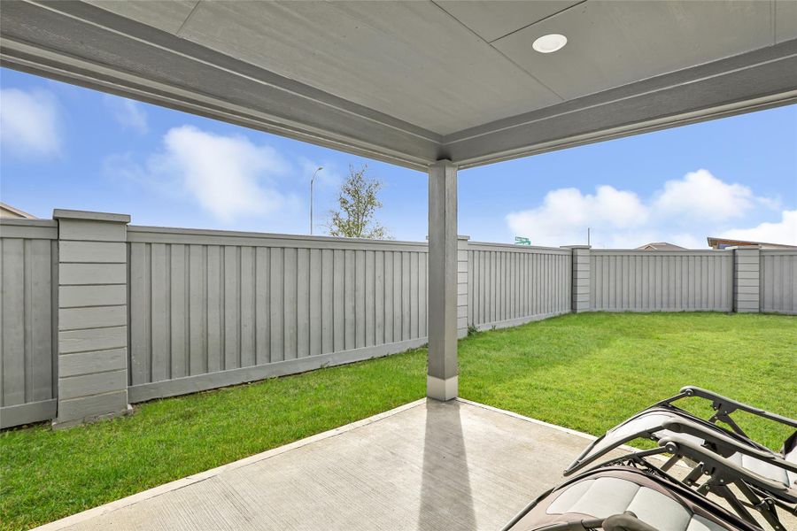Exterior details and patio area of a home in , Crosby (Image 4). Exterior details and patio area of a home in , Crosby (Image 4).