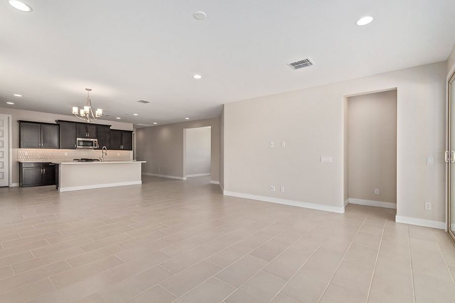 Representative unfurnished interior of a home built from the Zafiro by Taylor Morrison in CantaMia at Estrella 55+, Goodyear (Image 13).