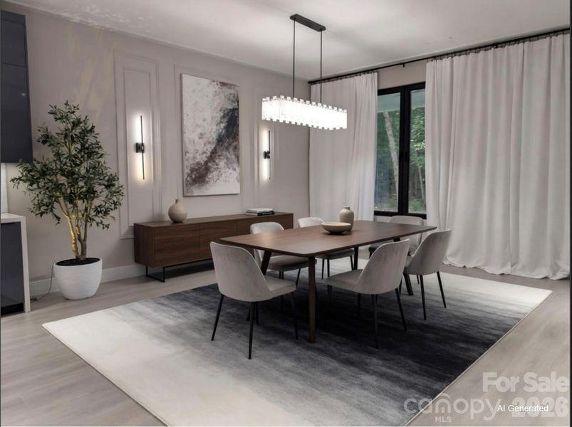 Furnished interior view inside a new home in , Charlotte (Image 7). Furnished interior view inside a new home in , Charlotte (Image 7).