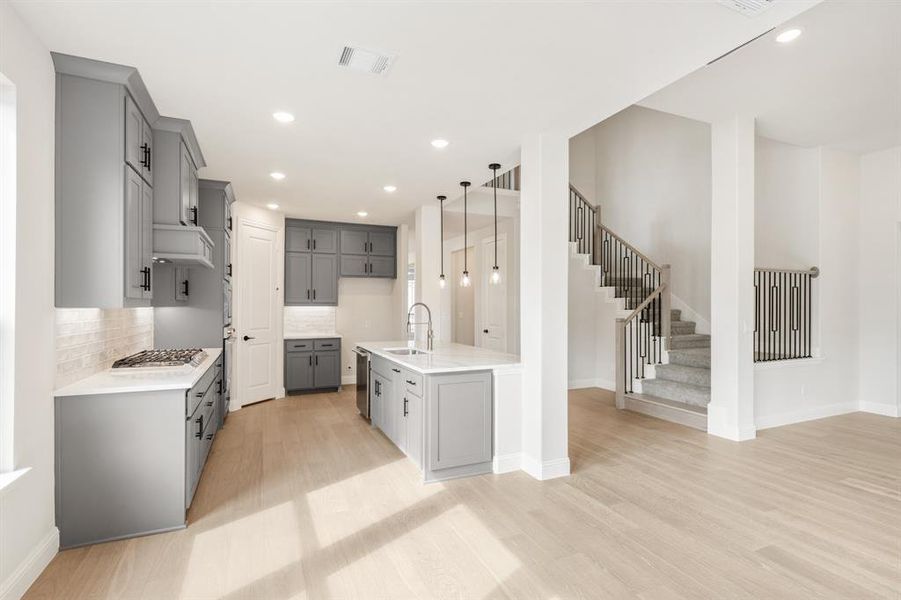 Furnished interior view inside a new home in Painted Tree, McKinney (Image 12). Furnished interior view inside a new home in Painted Tree, McKinney (Image 12).