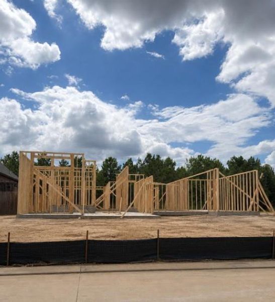 In-progress construction of a new home in Escondido, Magnolia, TX (Image 4). In-progress construction of a new home in Escondido, Magnolia, TX (Image 4).