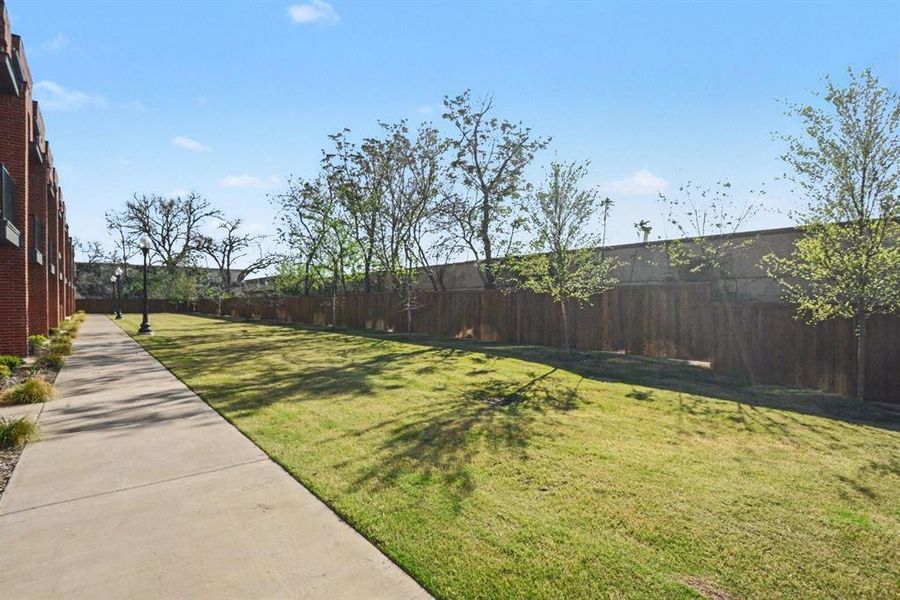 Exterior details and patio area of a home in , Farmers Branch (Image 25).