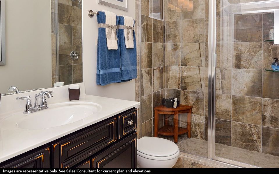 Representative furnished interior of a home built from the Dresden by CastleRock Communities in Belvoir, Fairview (Image 28).