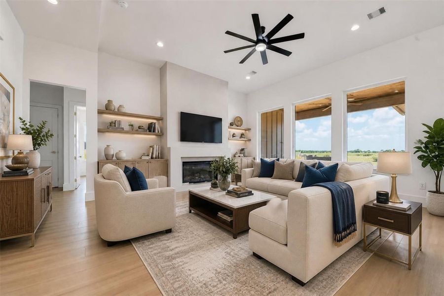 Virtually Staged Family Room. Virtually Staged Family Room.