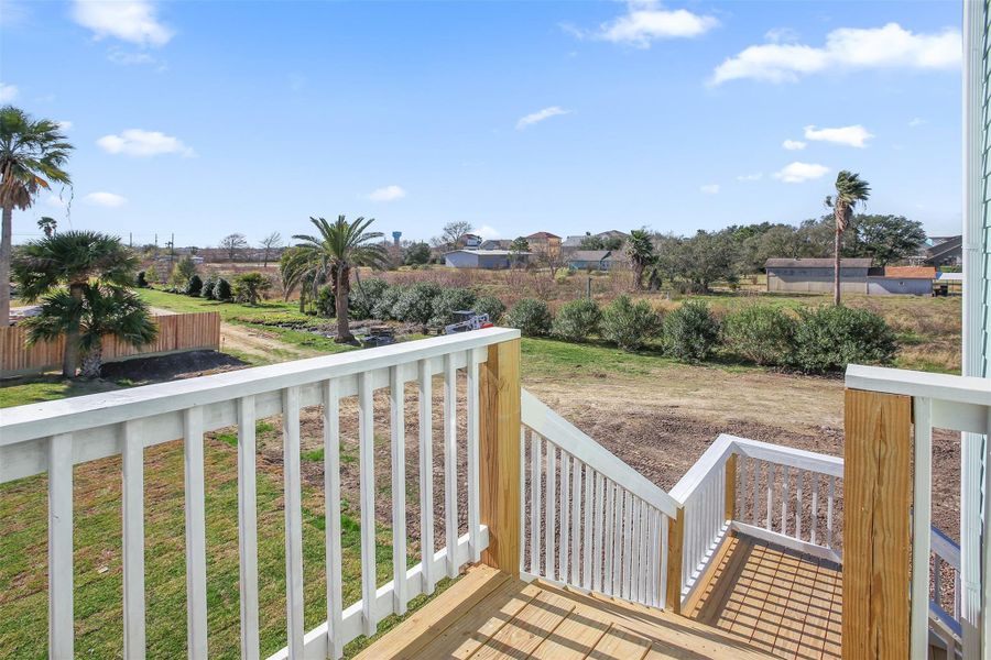 Back deck off of bedroom 4