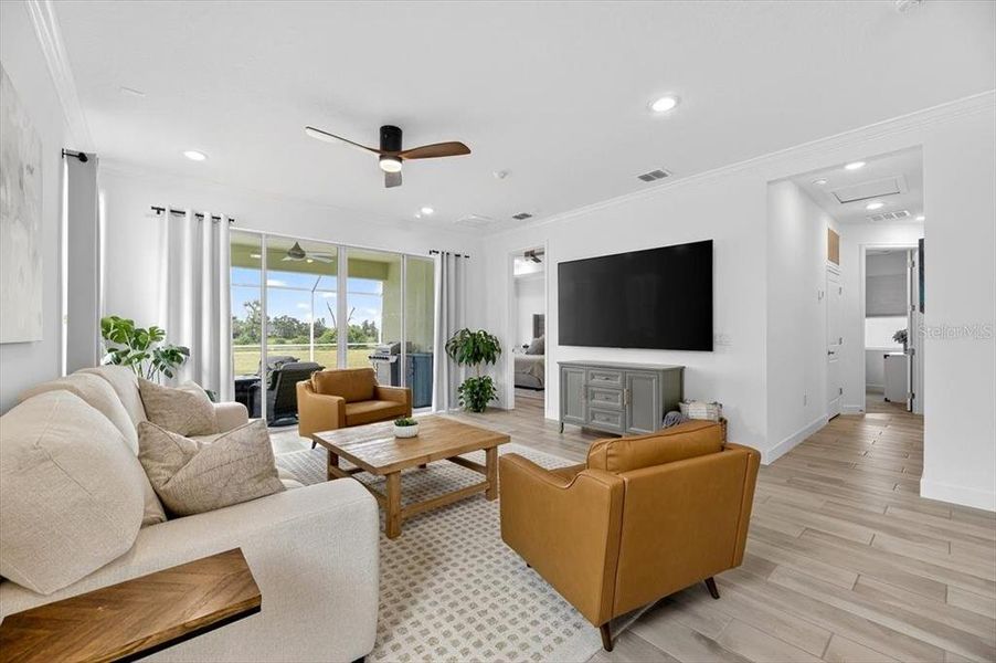 Furnished interior view inside a new home in Marisol Pointe at MiraBay Florida Series, Apollo Beach (Image 34).