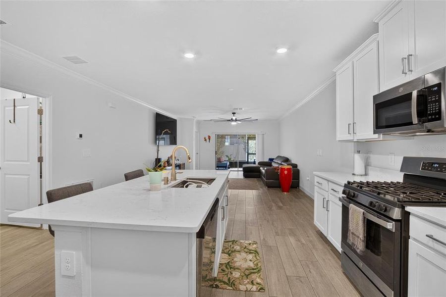 Furnished interior view inside a new home in Southshore Bay Active Adult, Wimauma (Image 18).